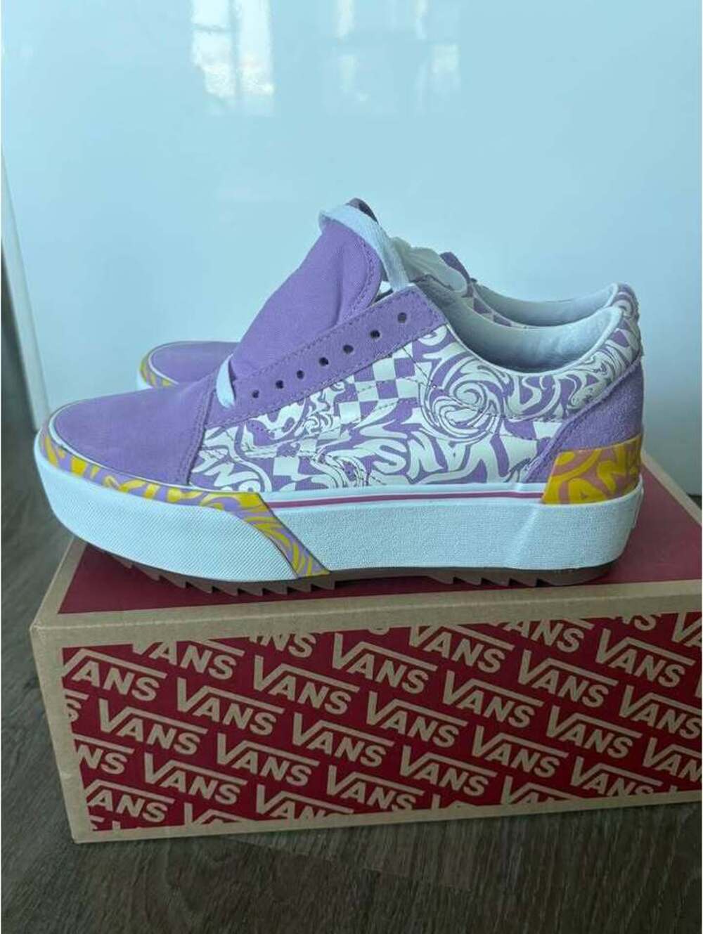 VANS old Skool Stacked Sneakers 'Wavy Daze' Brand New W Box Size 8